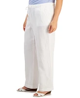 Charter Club Plus 100% Linen Pants