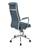 Office Star 48" Fabric, Chrome High Back Manager's Chair