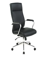 Office Star 48" Fabric, Chrome High Back Manager's Chair