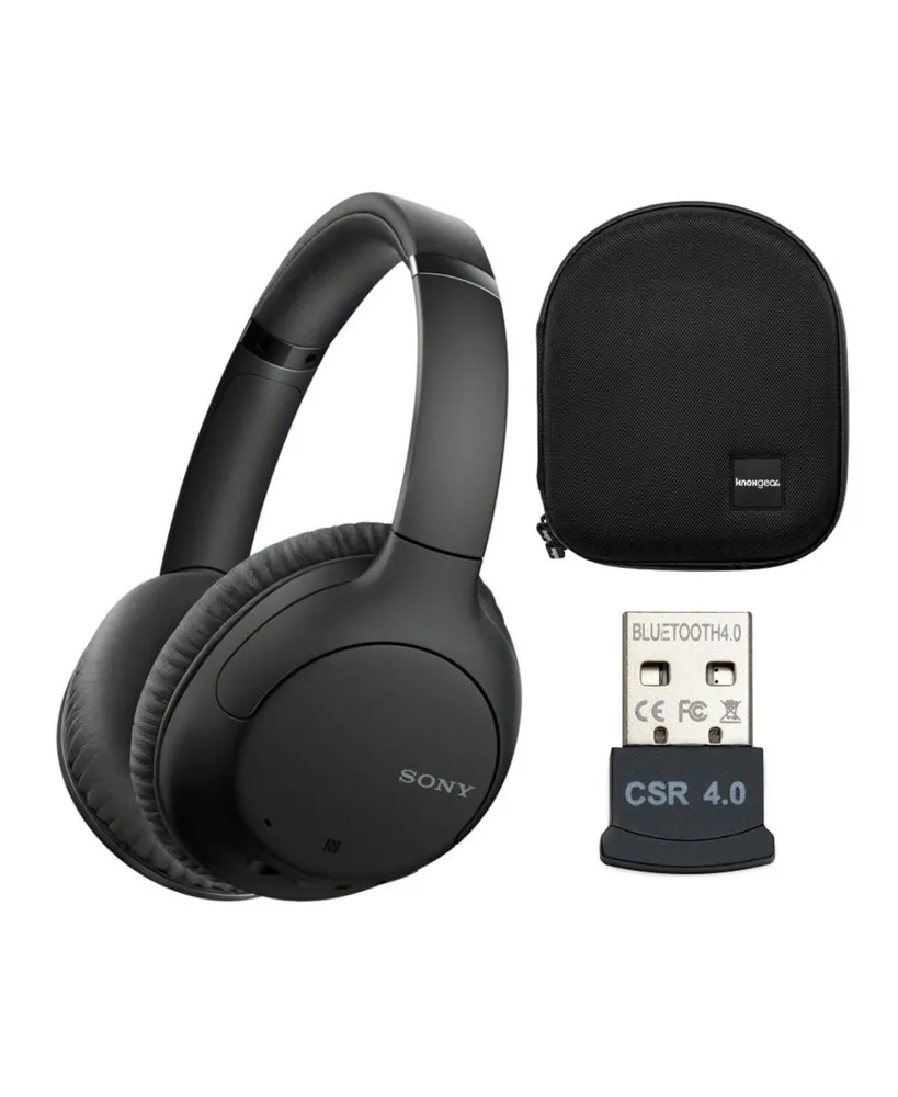 Sony WHCH710N Bluetooth Noise Canceling Over-the-Ear Headphones (Black) Bundle