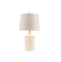 Home Outfitters Ivory Table Lamp, Great for Bedroom, Living Room, Modern/Contemporary