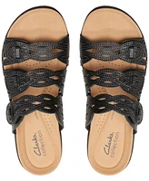 Clarks Laurieann Ruby Scalloped Strap Slide Sandals