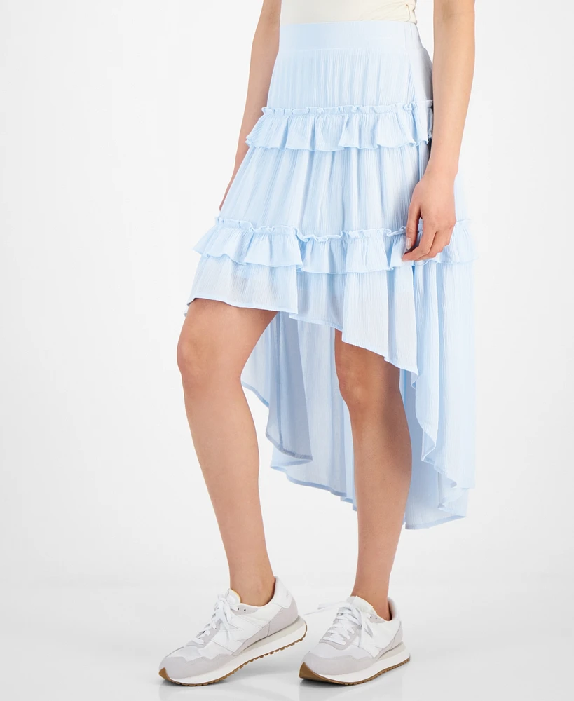 Celebrity Pink Juniors' Tiered High-Low Hem Skirt