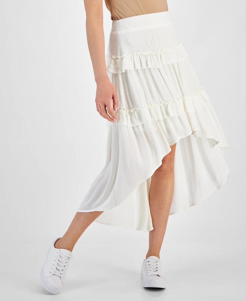 Celebrity Pink Juniors' Tiered High-Low Hem Skirt