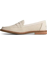 Sperry Women's Seaport Penny Leather Ivory Loafers