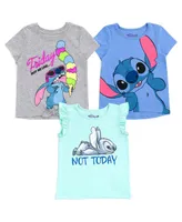 Disney Lilo & Stitch Girls 3 Pack T-Shirts Toddler| Child