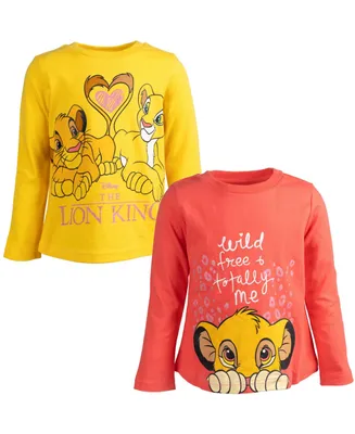 Disney Lion King Nala Simba Girls 2 Pack T-Shirts Toddler Child
