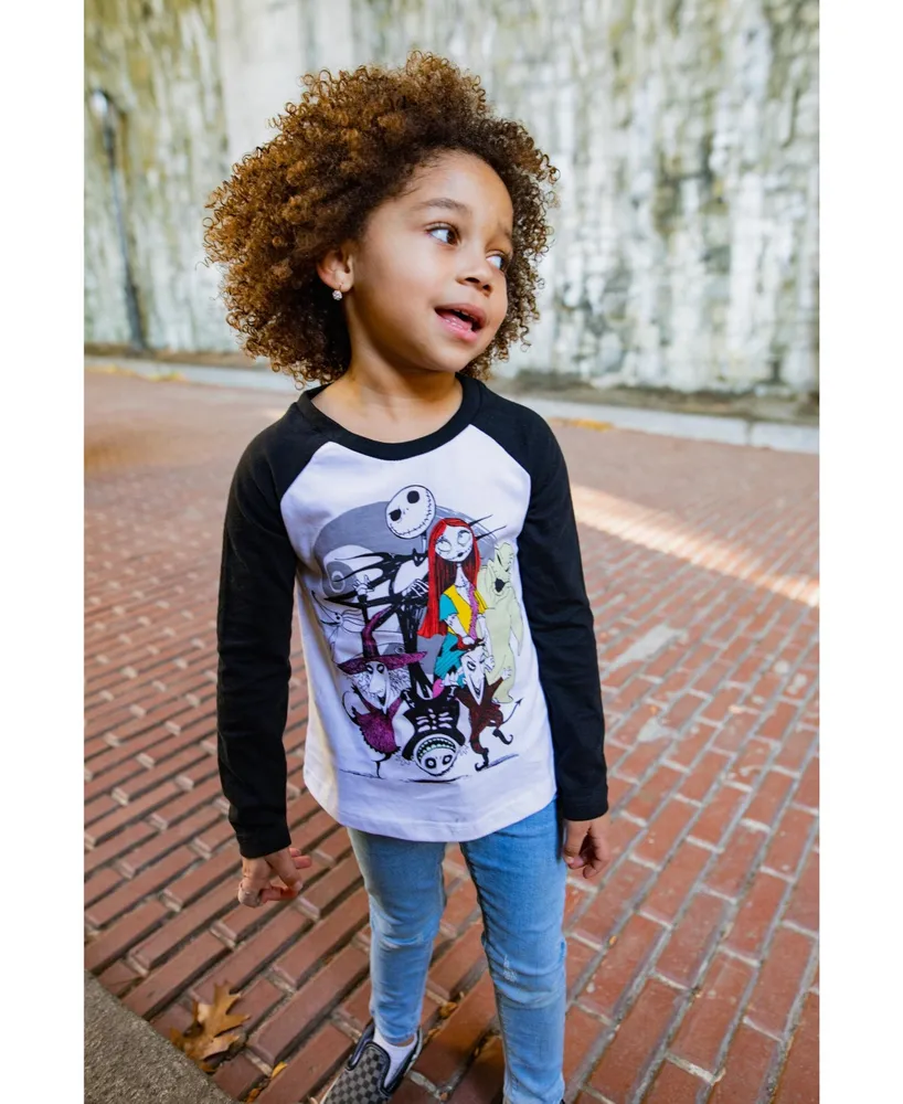Disney Nightmare Before Christmas Sally Jack Killington Girls 2 Pack T-Shirts Toddler |Child