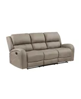 White Label Aubrey 85" Double Reclining Sofa