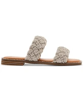 Madden Girl Piaa Braided Embellished Slide Flat Sandals