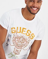 Guess Men's Embroidered Dragon Logo Graphic T-Shirt