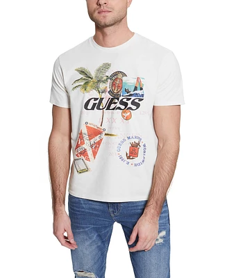 Guess Men's Short-Sleeve Collage Graphic Crewneck T-Shirt