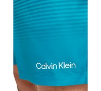 Calvin Klein Men's Gradient Striped 7" Volley Swim Trunks