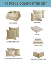 Hallmart Collectibles Caroline 14-Pc. Comforter Set, Queen