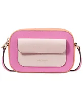 kate spade new york Ava Colorblocked Pebbled Leather Mini Crossbody