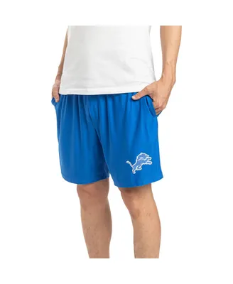 Men's Concepts Sport Blue Detroit Lions Gauge Jam Two-Pack Shorts Set
