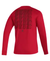 Men's adidas Red New York Red Bulls Club Long Sleeve T-shirt