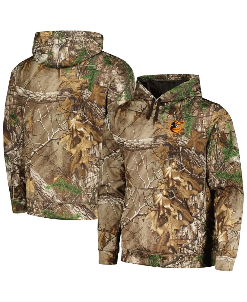 Men's Dunbrooke Camo Baltimore Orioles Champion Realtree Pullover Hoodie