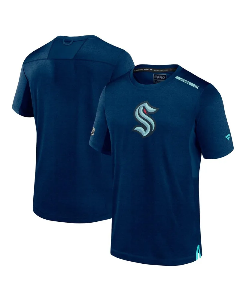 Men's Fanatics Deep Sea Blue Seattle Kraken Authentic Pro Performance T-shirt