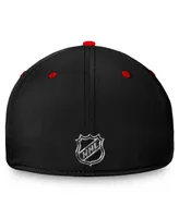 Men's Fanatics Black, Red Chicago Blackhawks Authentic Pro Rink Two-Tone Flex Hat