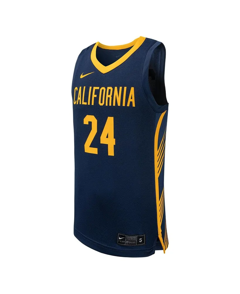 Men's Nike #24 Navy Cal Bears Replica Basketball Jersey