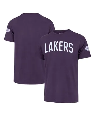Men's '47 Brand Purple Los Angeles Lakers Franklin Fieldhouse T-shirt