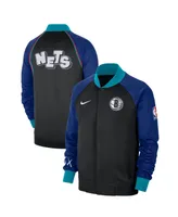 Men's Nike Black Brooklyn Nets 2023/24 City Edition Authentic Showtime Performance Raglan Full-Zip Jacket