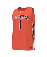 Big Boys Under Armour #1 Orange Auburn Tigers Replica Basketball Jersey