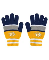 Women's Wear by Erin Andrews Nashville Predators Stripe Glove and Scarf Set