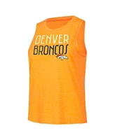 Women's Concepts Sport Navy, Orange Distressed Denver Broncos Muscle Tank Top and Pants Lounge Set