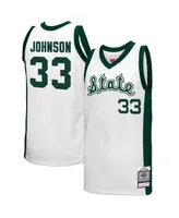 Men's Mitchell & Ness Magic Johnson White Michigan State Spartans 1978 Swingman Throwback Jersey