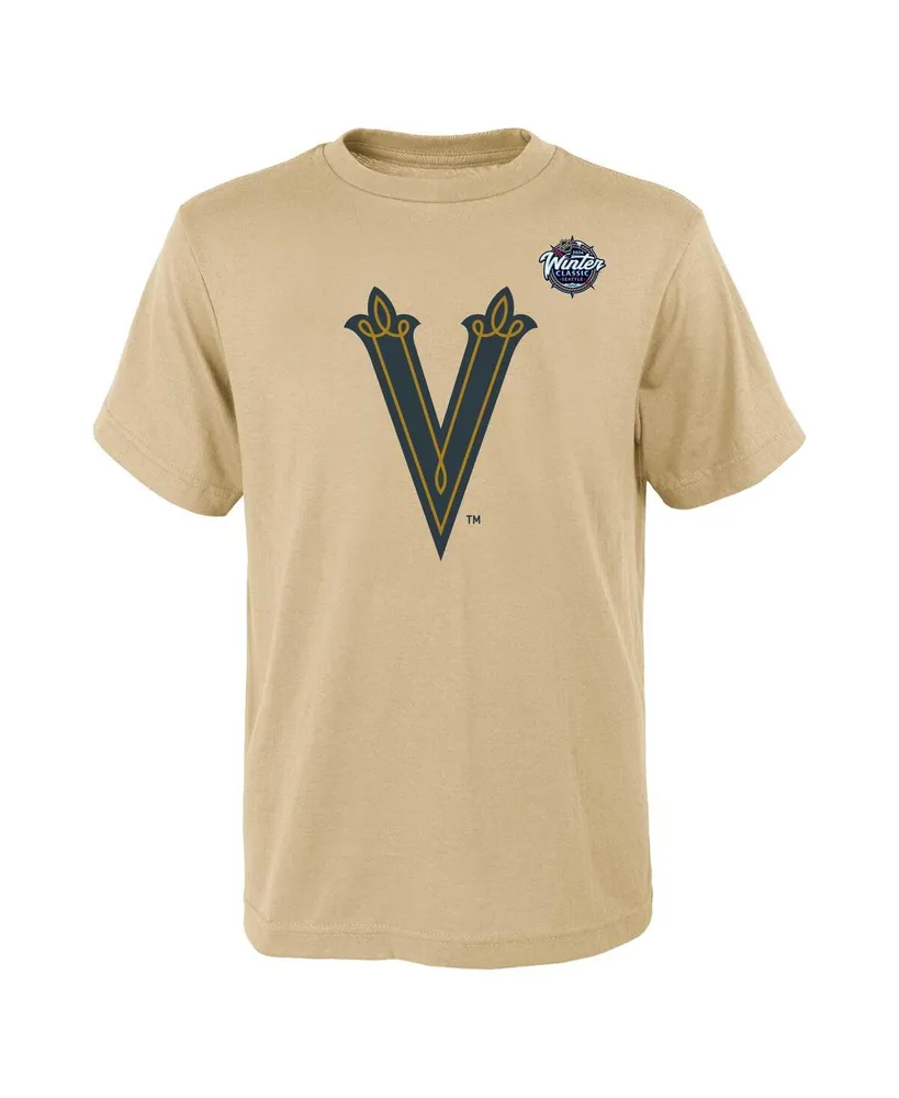 Big Boys Jack Eichel Cream Vegas Golden Knights 2024 Nhl Winter Classic Name and Number T-shirt