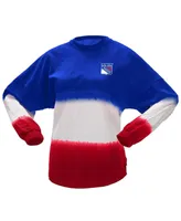 Women's Spirit Jersey Blue, Red New York Rangers Ombre Long Sleeve T-shirt