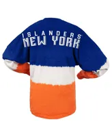 Women's Spirit Jersey Royal, Orange New York Islanders Ombre Long Sleeve T-shirt