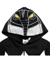 Power Rangers Blue Ranger Red Black Fleece Zip Up Hoodie Toddler| Child Boys