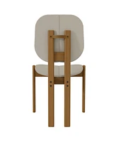 Manhattan Comfort Gales -Piece Mdf Dining Chair With Solid Wood Legs