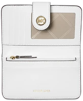 Michael Kors Charm Medium Tab Pocket Leather Bifold Wallet