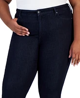 Style & Co Plus High-Rise Straight-Leg Jeans, Created for Macy's