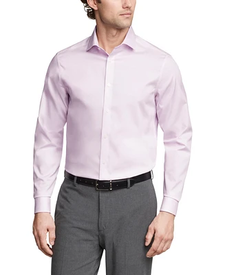 Calvin Klein Men's Steel Plus Regular Fit Modern Pin Cord Dress Shirt