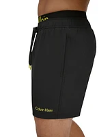 Calvin Klein Men's Logo Elastic Waist Modern Euro 5" Volley Swim Trunks