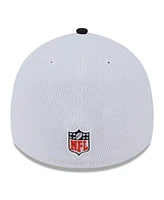 Men's New Era White, Black Cincinnati Bengals 2023 Sideline 39THIRTY Flex Hat