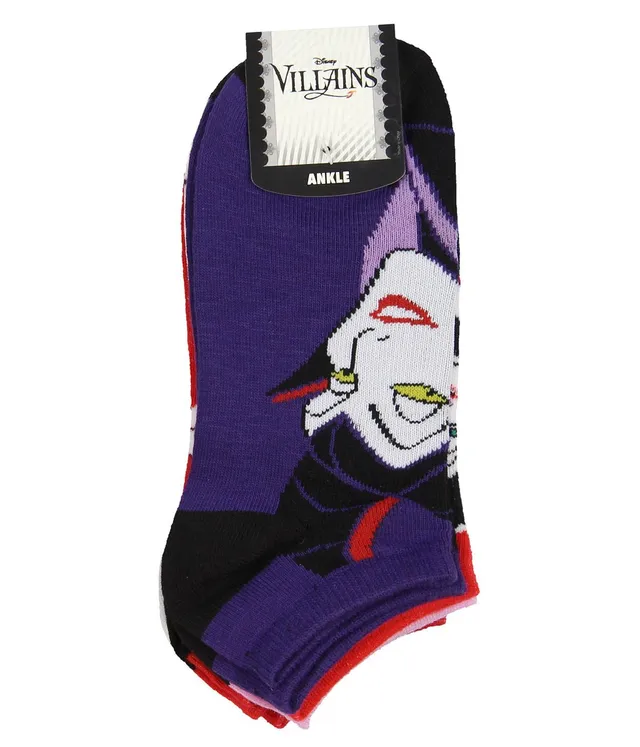 Disney Villains Socks s' 5 Pack Ankle No Show Socks Adult Unisex