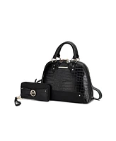 Mkf Collection Nora Premium Croco Satchel Bag by Mia k.