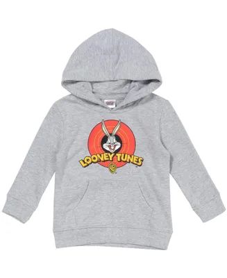 Looney Tunes Buggs Bunny Fleece Fashion Pullover Hoodie Toddler| Child Boys