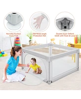 Large Safety Play Center Yard with 50 Balls for Baby Infant/Toddler
