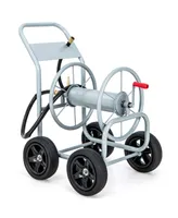 Garden Hose Reel Cart Holds 330ft of 3/4''or 5/8'' Hose 400ft of 1/2'' Hose