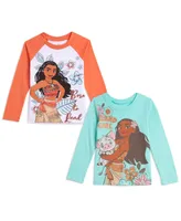 Disney Girls Moana 2 Pack T-Shirts to