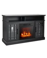 48 Inch Electric Fireplace Tv Stand with Cabinets for TVs Up to 55