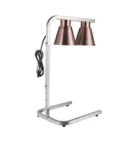 2 Dual Heat Lamp Food Warmer Countertop Buffet Food Court Restaurant Kitchen