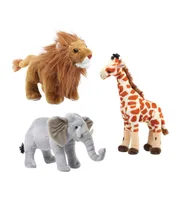 Safari Animals Plush and Book Set - Assorted Pre